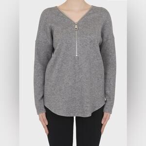 Joseph Ribkoff Vneck Zipper Sweater, Size‎ 12